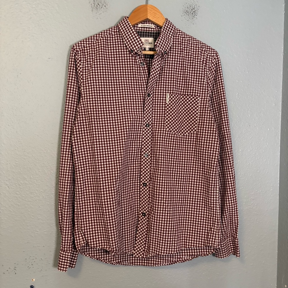 Ben Sherman Red‎ Gingham Button Down Shirt